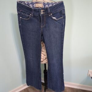 PAIGE Women's Boot Cut Jeans - Dark Blue